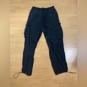Baggy Black Cargo Pants, M fits like a S